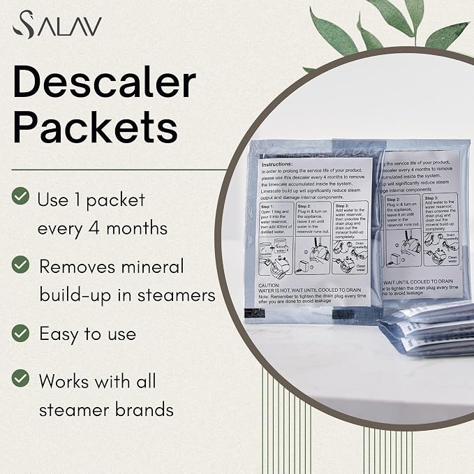 True & Tidy® Commercial Industrial Steamer with 5pc Decalcifier Packets