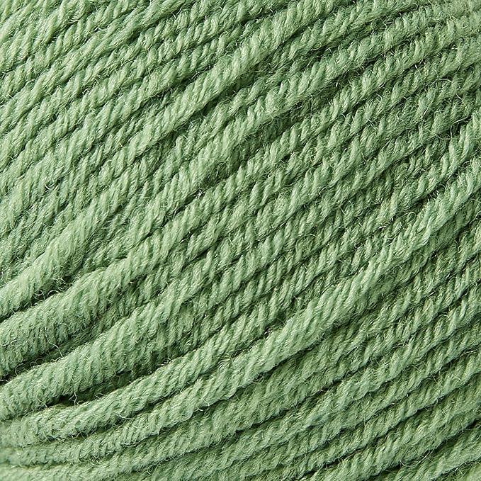 100% Merino Wool Yarn, 6-Ply Luxurious and Soft Yarn for Hand Knitting & Crocheting, 1.76 OZ/50g, 127 yds/116 Meters(Grass Green, 3 Balls)