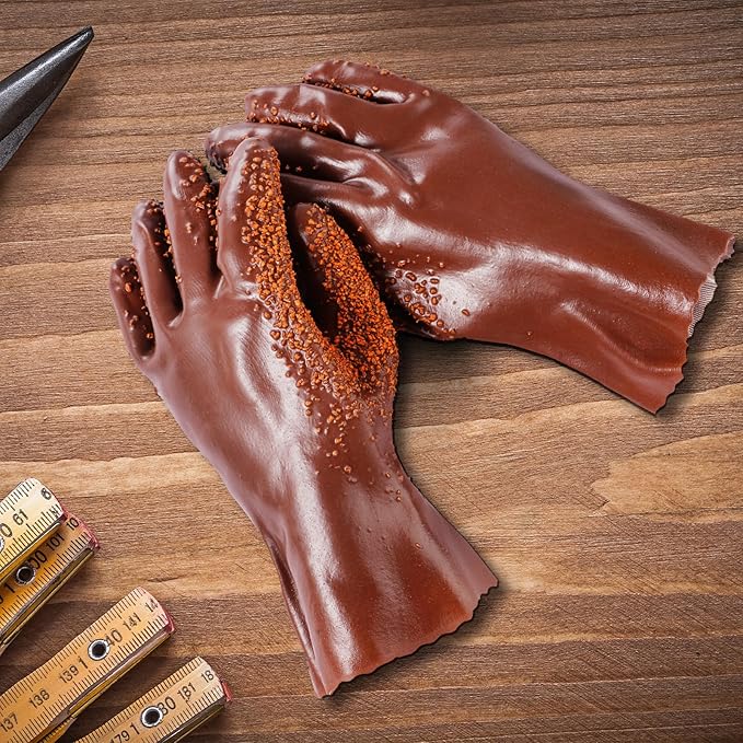 5 Pairs Sewer Snake Glove PVC Non Slip Sewer Gloves Drain Cleaning Glove Plumbing Tools for Professional Plumber