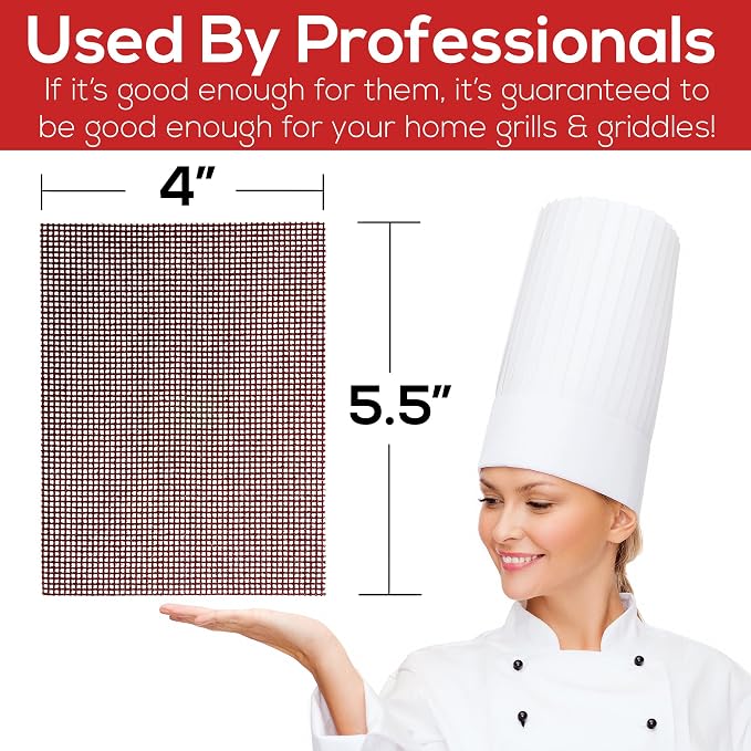 Avant Grub Pro-Grade Grill Screens 40 Pack. Scrub Away Burnt-On Grease & Carbon. Abrasive Mesh Resists Clogging & Wont Damage Cast Iron Cooktops, Restaurant Grills & Stainless Steel Flat Tops.