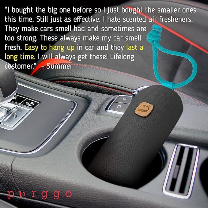 PURGGO Bamboo Charcoal Shoe Deodorizer Air Purifying Bag Bundle [2 Gray + 2 Beige] - Natural Odor Eliminator - Last 365+ Days - No Chemicals - Air Freshener for Shoes, Closet, Gym Bag, Fridge and Car