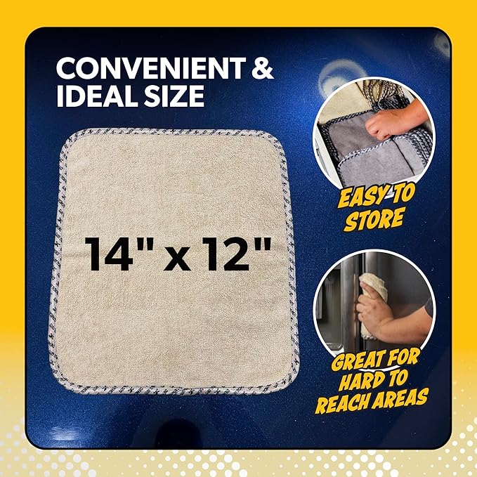 Chemical Guys AllSwipe Multi-Purpose Microfiber Towels for Cars, Microfiber Cleaning Cloth Multi Color Drying Towels Car Detailing for Wash Interior and Glass, 14 x 12 Inch - 6 Pack
