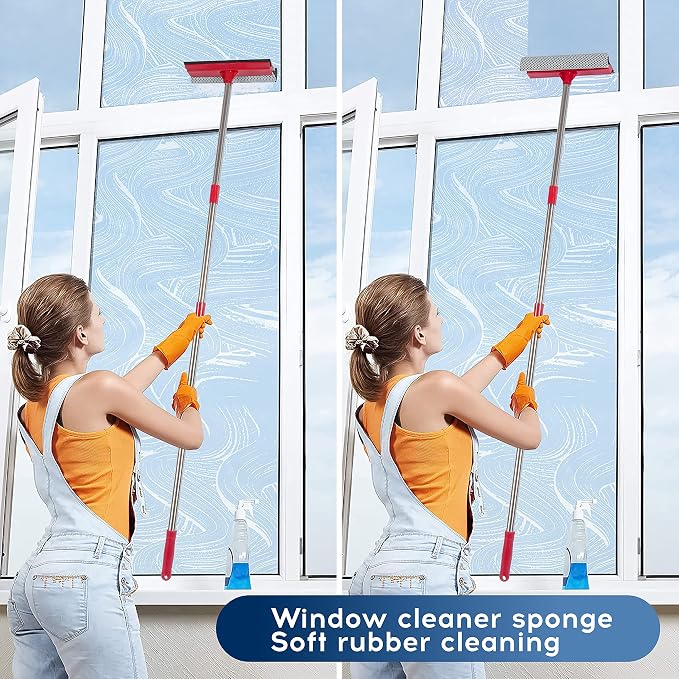 DSV Standard Window Squeegee 10'' and Car Wash Brush 10''