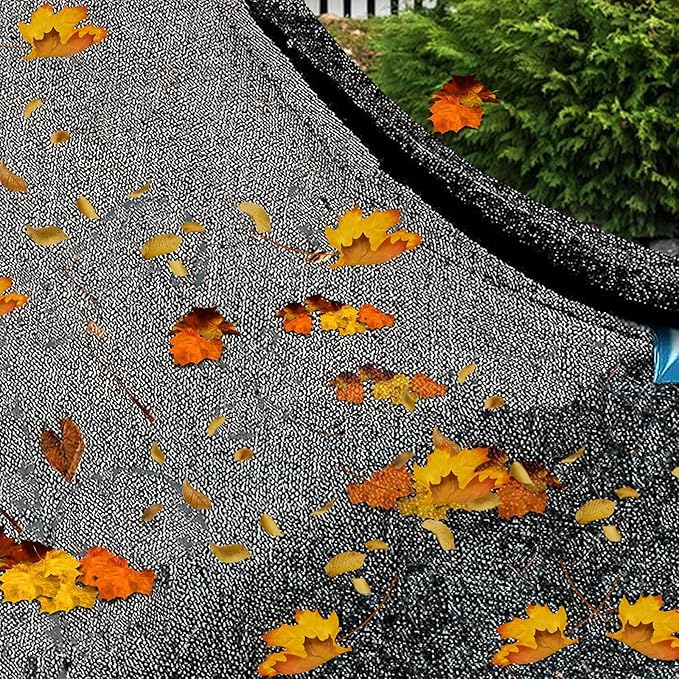 36 ft x 18 ft Black Pool Leaf Net for Rectangle Inground Above Ground Pool Screen Fine Mesh Sunshade Catches Leaves