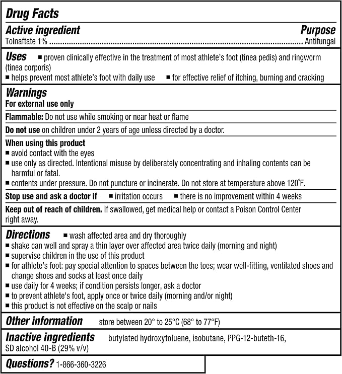 Tinactin Antifungal Liquid Spray 5.30 oz (Pack of 2)