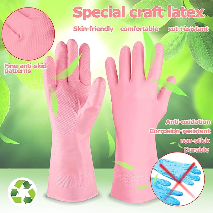 Star Gloves Cut Resistant long-lasting Latex Cleaning Gloves Reusable Kitchen Gloves durable Dishwash