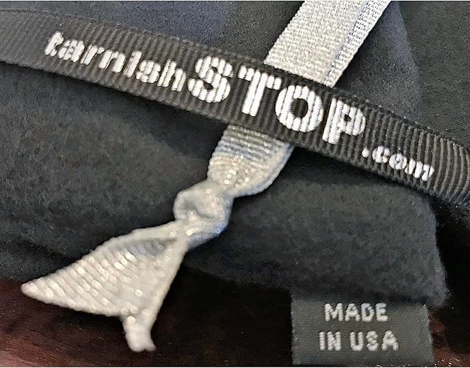 USA Made | T-STOP | Luxury Anti-Tarnish Bag for Silver Storage | Patented Proven Protection | Medium 18"x18" | Tuxedo Black