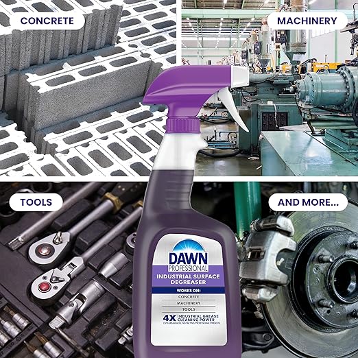 Dawn PRO Industrial Surface Degreaser, Bulk Foaming Spray Refills for Cleaning Grease Buildup in Commercial Kitchens, 1 gal (Case of 3)