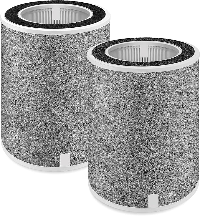 2-Pack HP201 Replacement Filter for Shark Air Purifier MAX HP202, HP232, UA205/ AP1000/ HC500/ 501 Series, HP302/ HP301/ HP300 Series Part# HE2FKPRO, HE2FKBASMB, HE2FKBAS, HE2FKPET, HE3FKPET