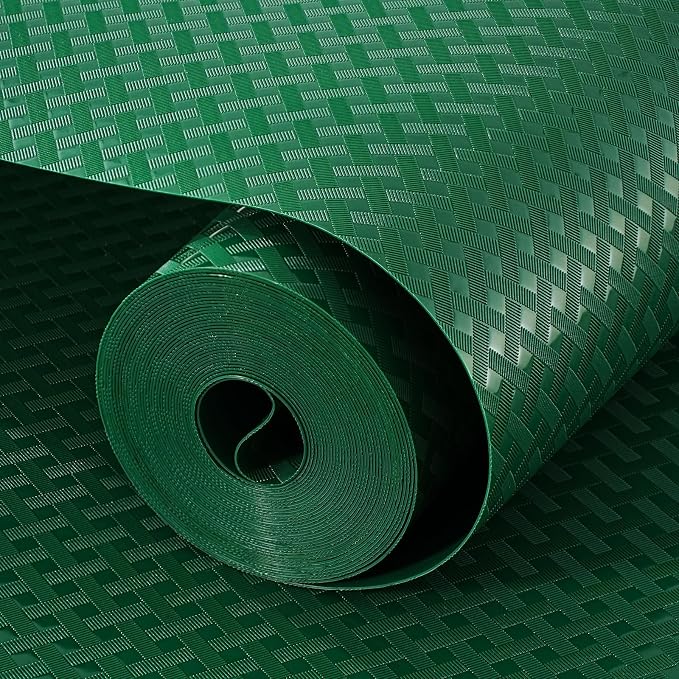 Shelf and Drawer Liner for Kitchen Cabinet, Non-Adhesive 12in x 240in Waterproof Contact Paper Refrigerator Liners Thickened Durable EVA Material Non Slip Mat for Dresser Cupboard Pantry Protector