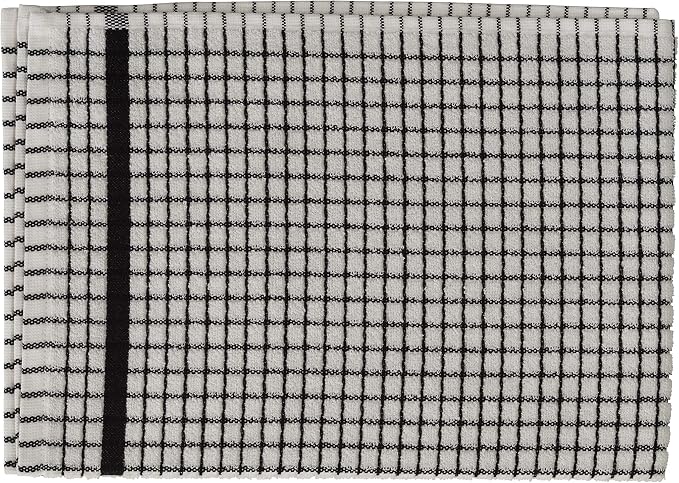 Samuel Lamont Poli Dri Tea Towels - Set of 3 100% Cotton 27.5 x 19 Inch (Black)
