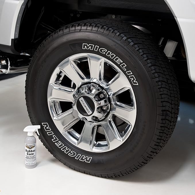 Tire Soap Degreaser, Rubber Care Tire Dressing, Wash Wax ALL 32oz and Microfiber Towels 4 Pack