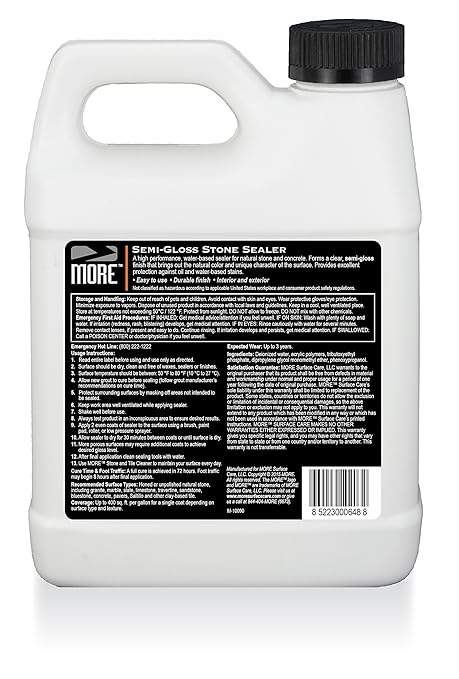 MORE Semi-Gloss Stone Sealer (Quart / 32 oz.)