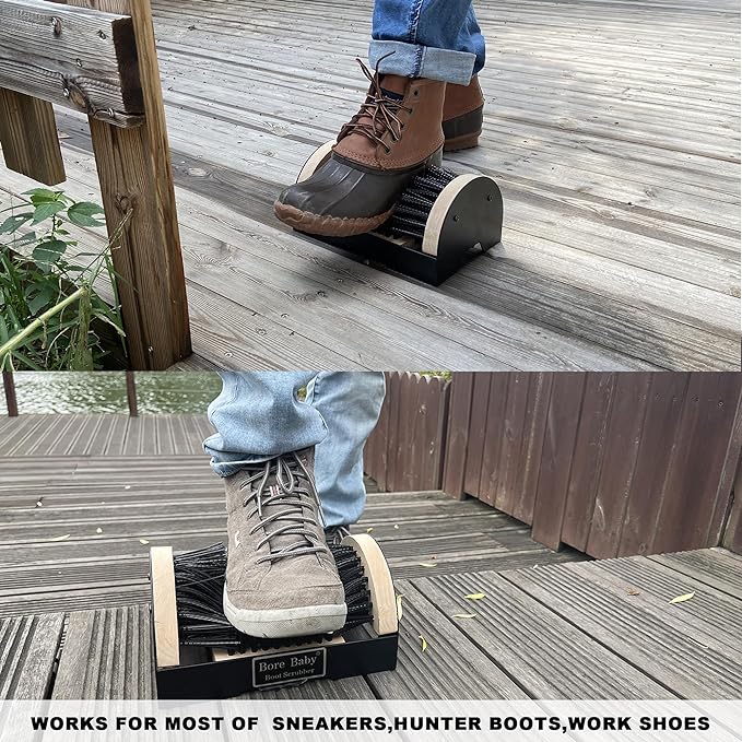 Boot Scrubber - Outdoor Heavy Duty Boot Scraper Brush & Shoe Mud Cleaner