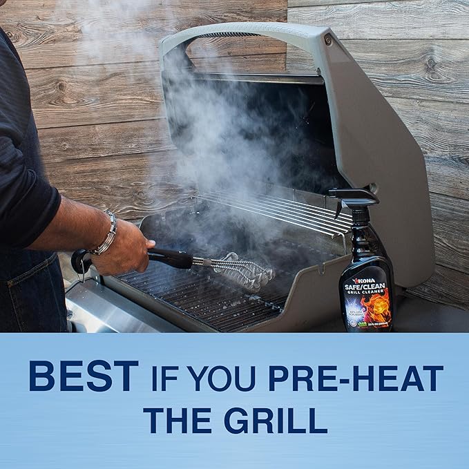 Kona Bristle & Bristle-Free Grill Brushes - Stainless Steel, Rust-Resistant, Safe for All Grill Types - Perfect Grilling Gift