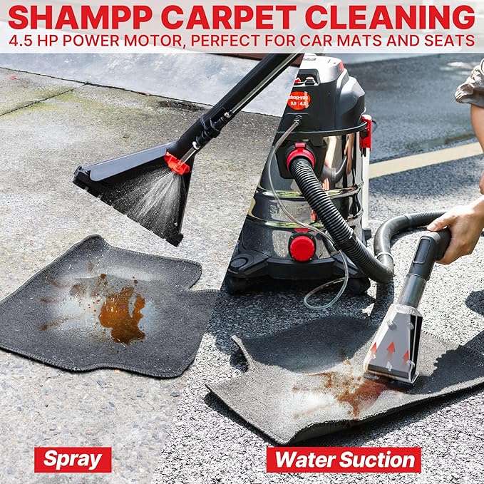 Shop-Vac 5-Gallon 4.5 Peak HP 3-in-1 Wet/Dry/Upholstery Shampoo Vacuum Cleaner
