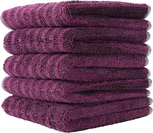 VIKING Microfiber Towels for Cars, Dual-Weave Professional Detailing Towel for Car Cleaning Kit, 14 Inch x 14 Inch, 5 Pack