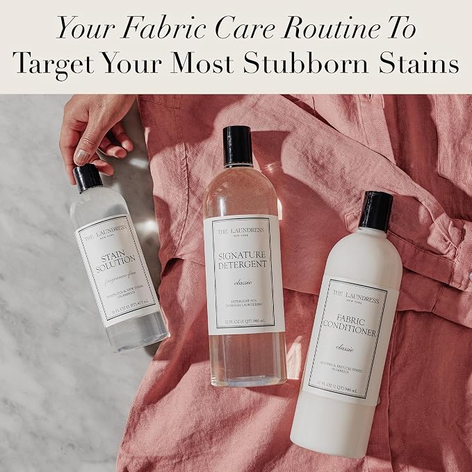 The Laundress Stain Solution, Laundry Stain Treatment, Stain Remover for Makeup, Red Wine, Coffee, Grass, & More, 16 Fl Oz