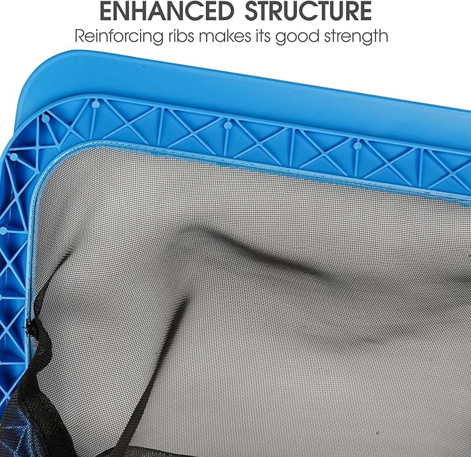 20‘’ Detachable Pool Brush Head with Repairable Pool Skimmer Net Fine Mesh
