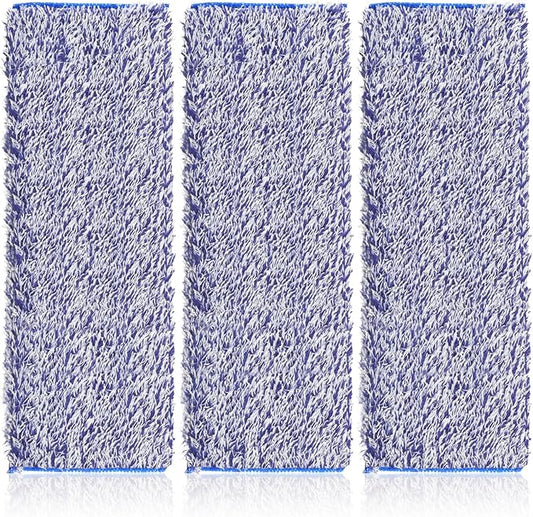3 Pack Microfiber Dusting Pad for Bona Family of Mops, Washable & Reusable Pads for Bona Hardwood Floor Cleaner Mop, Mop Pads Refill for Hard Surface Floors