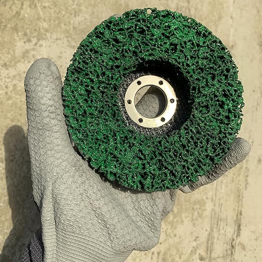12 PCS Strip Discs 4-1/2" x 7/8" Stripping Wheel for Angle Grinder, Premium Silicon Carbide Abrasive Wheel for Clean and Remove Paint Coating Rust Welds Scaling Oxidation