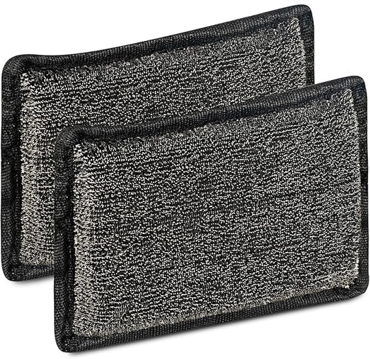 XUDAKAIXIN BBQ Replaceable Scraper Cleaning Head, Durable for Cast Iron or Stainless-Steel Grates, Barbecue Cleaner (2-Piece Set)