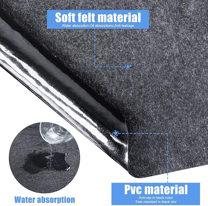 90 * 90 inch Hot Tub Pad, Inflatable Hot Tub Mat - Outdoor/Indoor, Waterproof Slip-Proof Backing, Absorbent Spa Pool Ground Base Flooring Protector