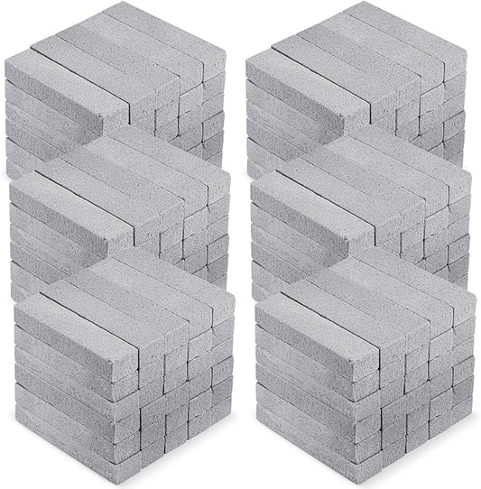 90 Pack Pumice Stones Bulk for Cleaning - Grey Pumice Scouring Pad, Pumice Stick Cleaner for Removing Toilet Bowl Ring, Bath, Household, Kitchen, Pool, 5.9 x 1.4 x 0.9 Inch