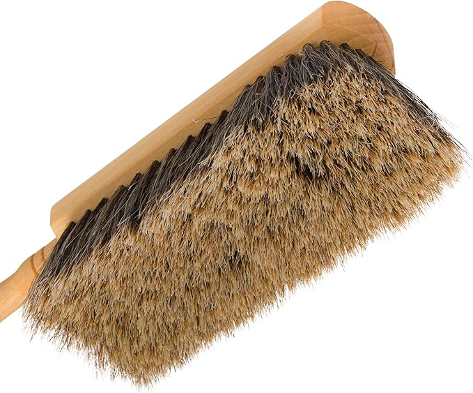 REDECKER Horsehair Brush with Oiled Beechwood Handle, 11-3/4-Inches - Kitchen Bench Brush