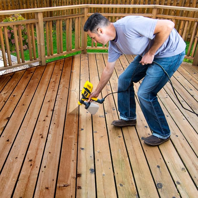 Wagner Spraytech 2419326 Control Spray QX2 HVLP Handheld Stain Sprayer, Ideal for Staining Fences, Decks, Lattice and More, 3 Spray Patterns, Adjustable Settings