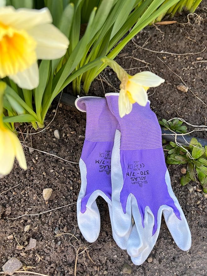 Women's Nitrile Gloves NT370 (4 Pack) Garden Gloves for Women Woman Gardeing working yardwork DIY