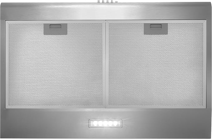 COSMO COS-5MU30 30 in. Delta Collection Ducted Under Cabinet Range Hood, Button Controls, Reusable Filters, LED Lights, Stainless Steel