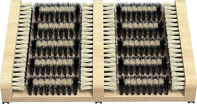 SCRUBIT Boot Scrubber Shoe Brush – Outdoor Boot Brush for Snow & Ice, All Weather Shoes & Boots Cleaner, Removes Snow, Sand and Mud – 14.2 x 10 in. Boot Scraper Door Mat