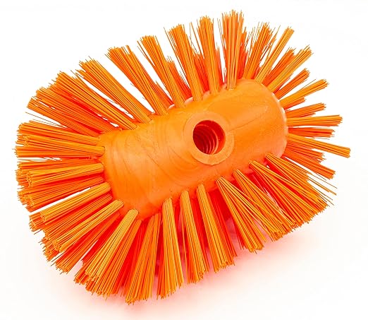 SPARTA Kettle Brush, Essential Scrubber with Flared Head for Cleaning Tanks and Kettles, 5.25" x 7.5", 1 Count, Orange