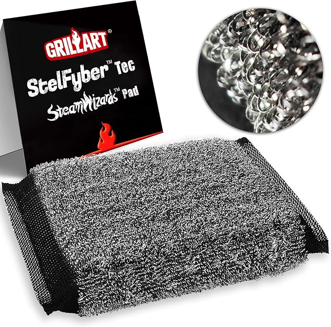 GRILLART SteamWizards Grill Brush Replacement Pad, 1 PCS