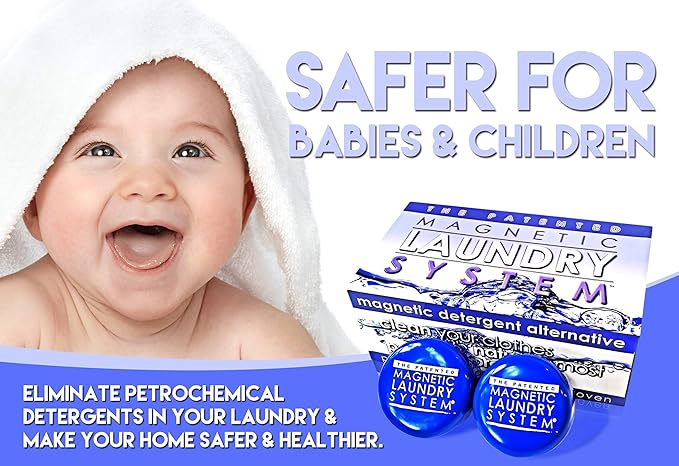 The Original MLS Laundry System – Patented and Proven Magnetic Laundry Detergent Alternative | Powder and Liquid Chemical-Free, Clear Scent, Sensitive Skin, Non-Toxic and Eco-Friendly