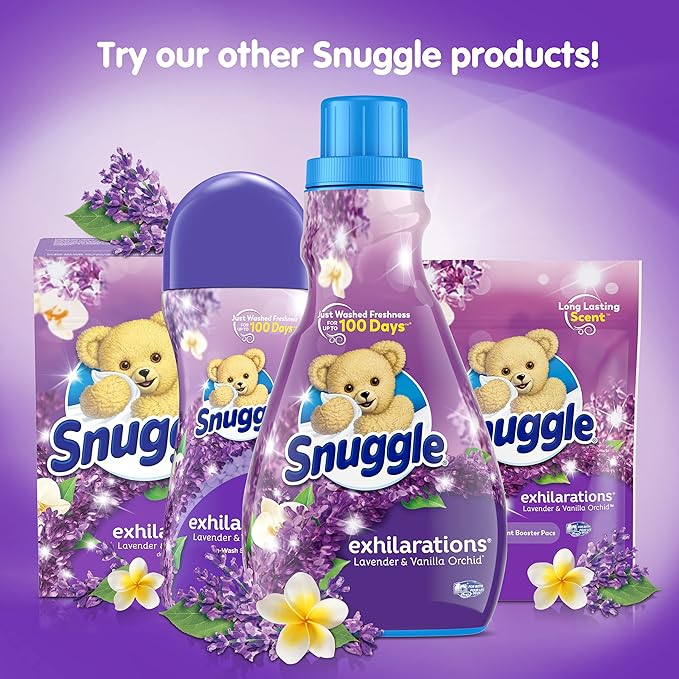 Snuggle Exhilarations in Wash Laundry Scent Booster Pacs, Lavender & Vanilla Orchid, 20 Count