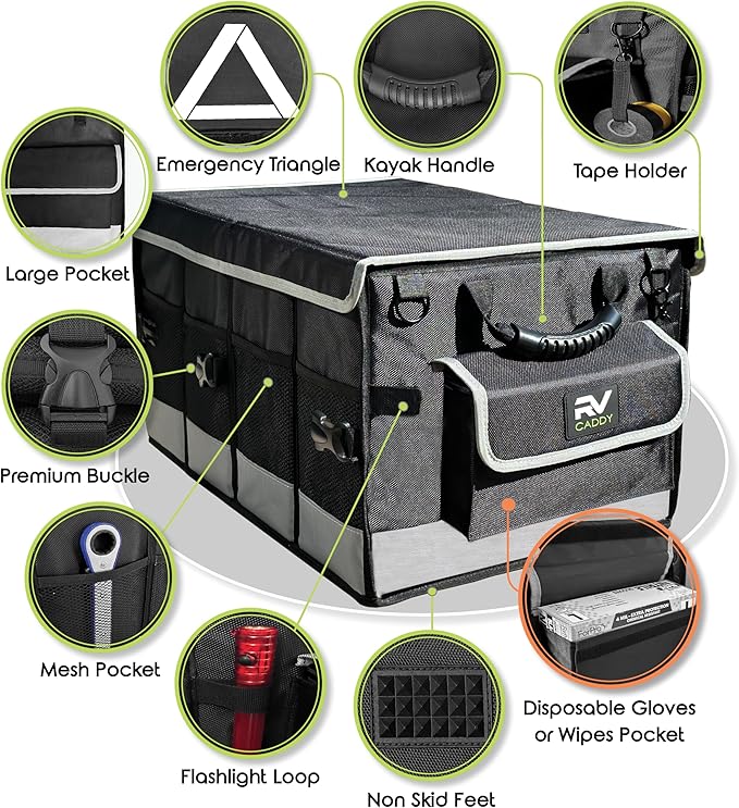 RV Caddy, RV Accessories Organizer, Collapsible, Waterproof and Strong
