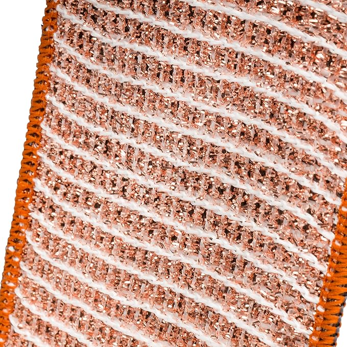 Redecker Copper Cleaning Cloth Dual-Sided Copper & Microfiber Kitchen Scrubber for Pots Pans Stove & Sink 1 Pack 5.7 x 4.1 in Made in Austria