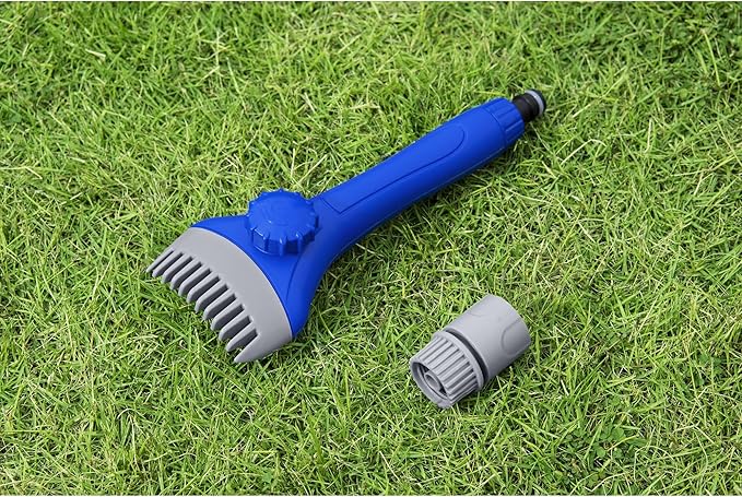 Bestway Flowclear Aqualite Pool Filter Cartridge Cleaning Tool Hose Attachment with Removable Comb Style Head and Water Flow Control Knob