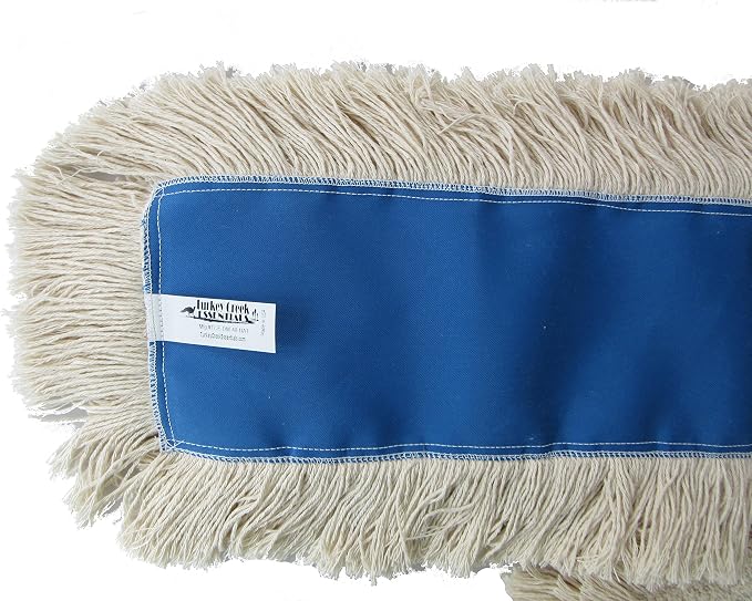 48" Industrial Strength Washable Cotton Dust Mop Refill Replacement Head for Home & Commercial Use for 48 Inch Frame Cleans Hardwood Laminate Concrete or Other Floor Systems