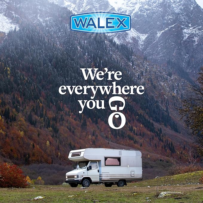 Walex Bio-Fresh Liquid Enzyme Holding Tank Treatment for RV, Camper & Marine - Black Water Tank Deodorizer, Liquifies Waste & Toilet Paper, Septic Tank Safe, Biocide-Free, Alpine Fresh, 32oz