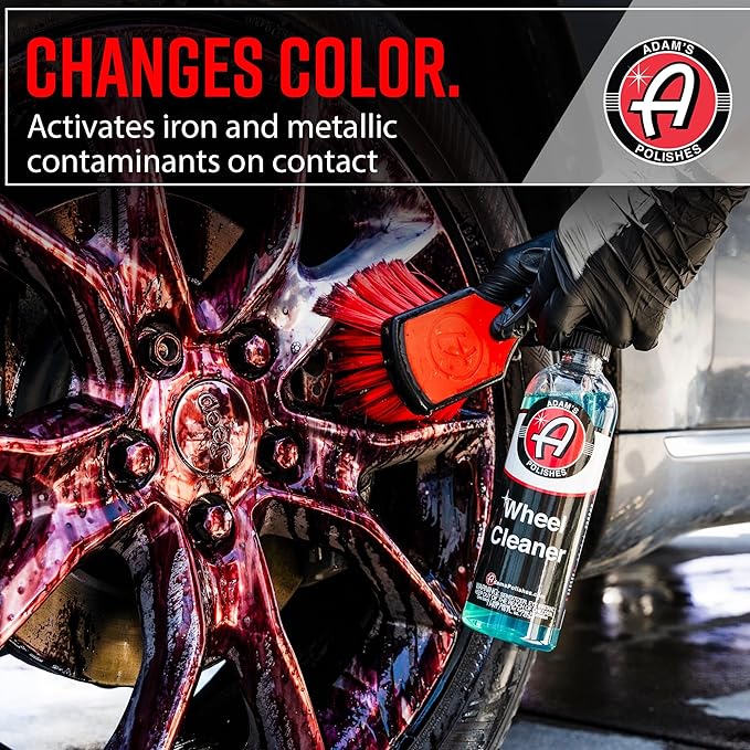 Adam's Polishes Wheel Cleaner Gallon - Tough Wheel Cleaning Spray for Car Wash Detailing | Rim Cleaner & Brake Dust Remover | Safe On Chrome Clear Coated & Plasti Dipped Wheels| Use w/Wheel Brush