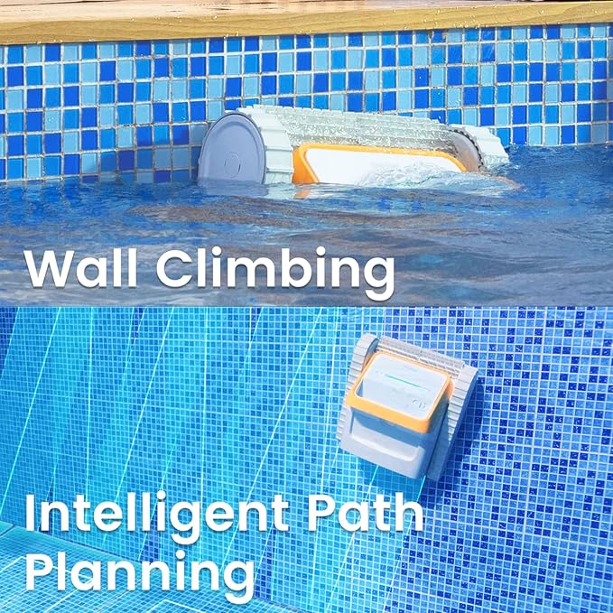 SMOROBOT (2023) Tank X11 Cordless Robotic Pool Cleaner, 3.5 Hour Runtime, 188W Suction Power, & Intelligent Path for Inground Pool Up to 4100 Sq Ft