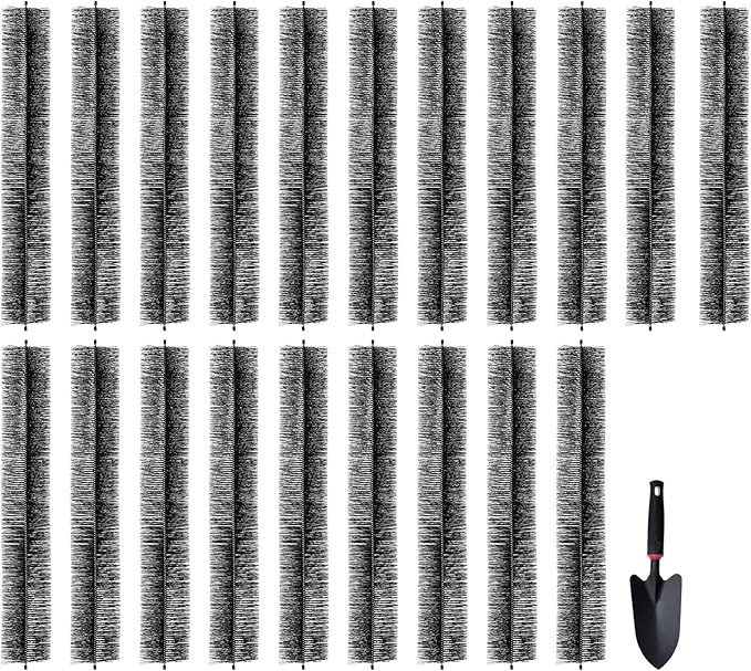 VEVOR Gutter Brush, 20 Pcs 5.25 in Dia. Gutter Cleaning Tools, 60 ft Extended Cleaner Brush for 5 in Raingutter, No Ladder Needed, for Easily Removing Leaves and Debris from Roof