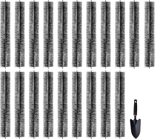 VEVOR Gutter Brush, 20 Pcs 5.25 in Dia. Gutter Cleaning Tools, 60 ft Extended Cleaner Brush for 5 in Raingutter, No Ladder Needed, for Easily Removing Leaves and Debris from Roof