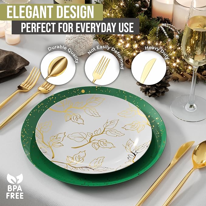 Gold Plastic Forks Disposable Silverware 120 Pack Gold Plastic Cutlery Set Disposable Silverware Set Utensils Forks By Trendables
