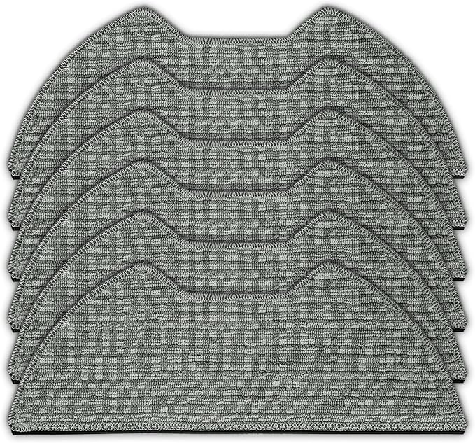 (6 Pack) UR2650WS Replacement Mop Pads Compatible with Shark Matrix Plus 2-in-1 Robot Vacuum Cleaner, Mopping Pads, Refill Accessories, Washable Mop Cloths