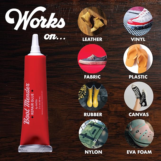 JobSite Boot Scraper and Boot Mender Shoe Glue Bundle