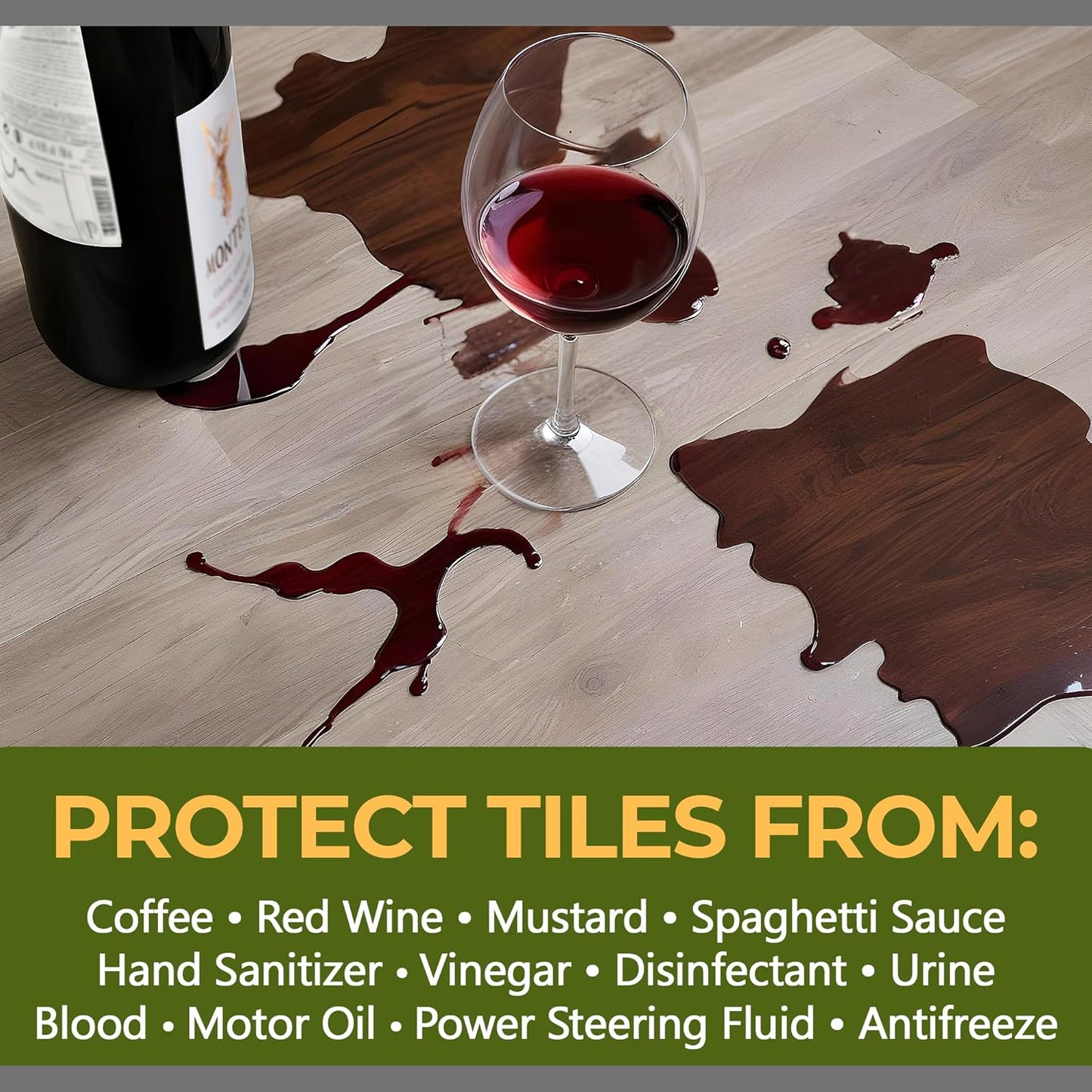 GlazeGuard Matte Floor Sealer Wall Sealer for Ceramic, Porcelain, Stone Tile Surfaces (3 Gal - Prof Grade (2) Part Kit)